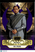 Bail Organa Topps Star Wars Meiyo Purple 56/99 #RBH-1