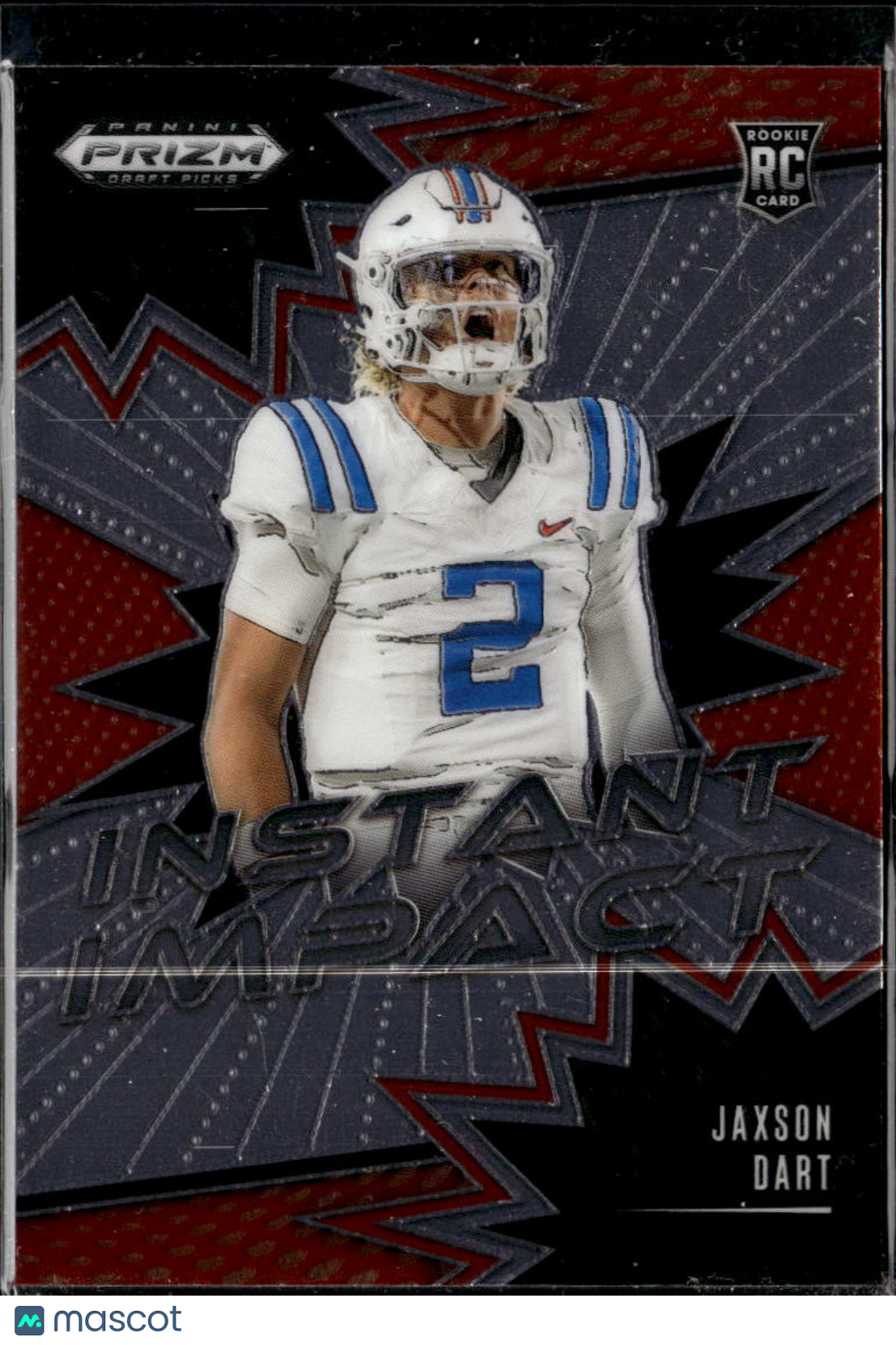 Jaxson Dart 2025 Panini Prizm Draft Instant Impact RC Rookie Ole Miss Rebels