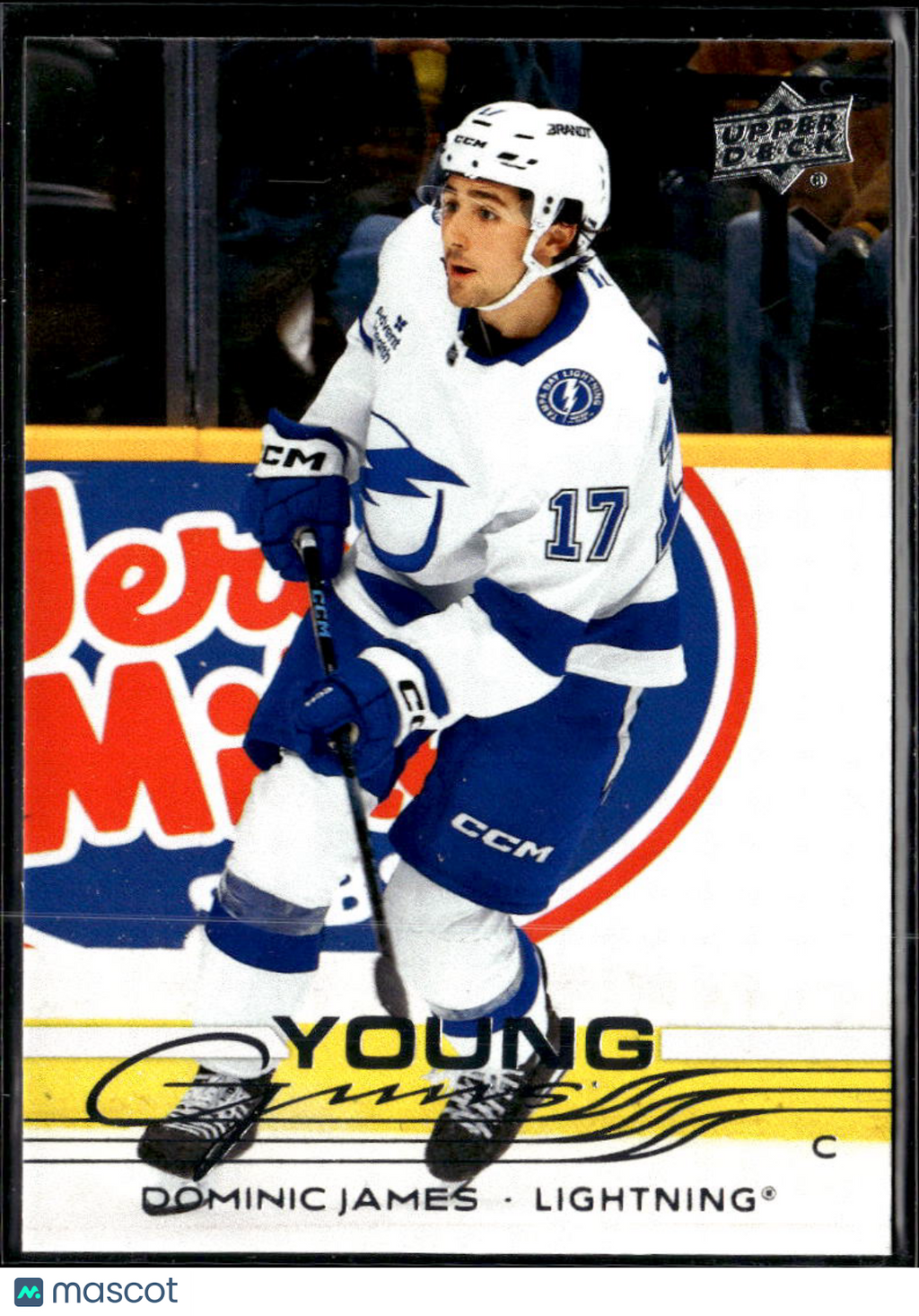 Dominic James 2025 Upper Deck Series 2 Hockey Young Guns Tampa Bay Lightning