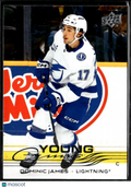 Dominic James 2025 Upper Deck Series 2 Hockey Young Guns Tampa Bay Lightning