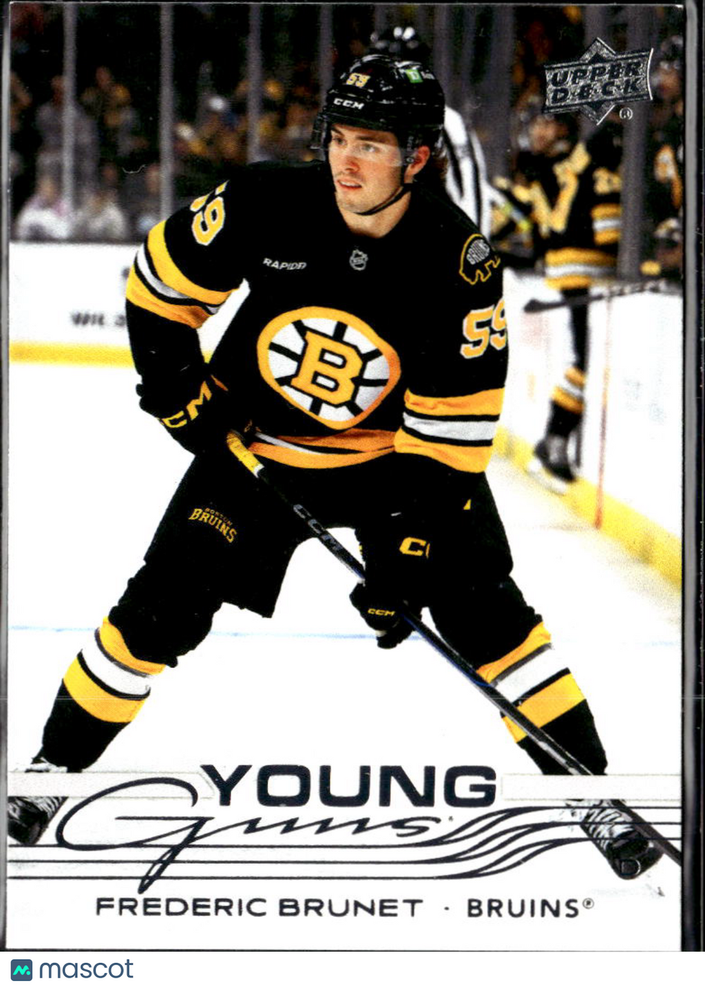 Frederic Brunet 2025 Upper Deck Series 2 Young Guns Boston Bruins