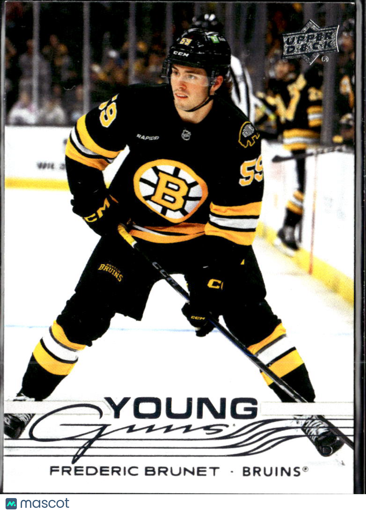 Frederic Brunet 2025 Upper Deck Series 2 Young Guns Boston Bruins