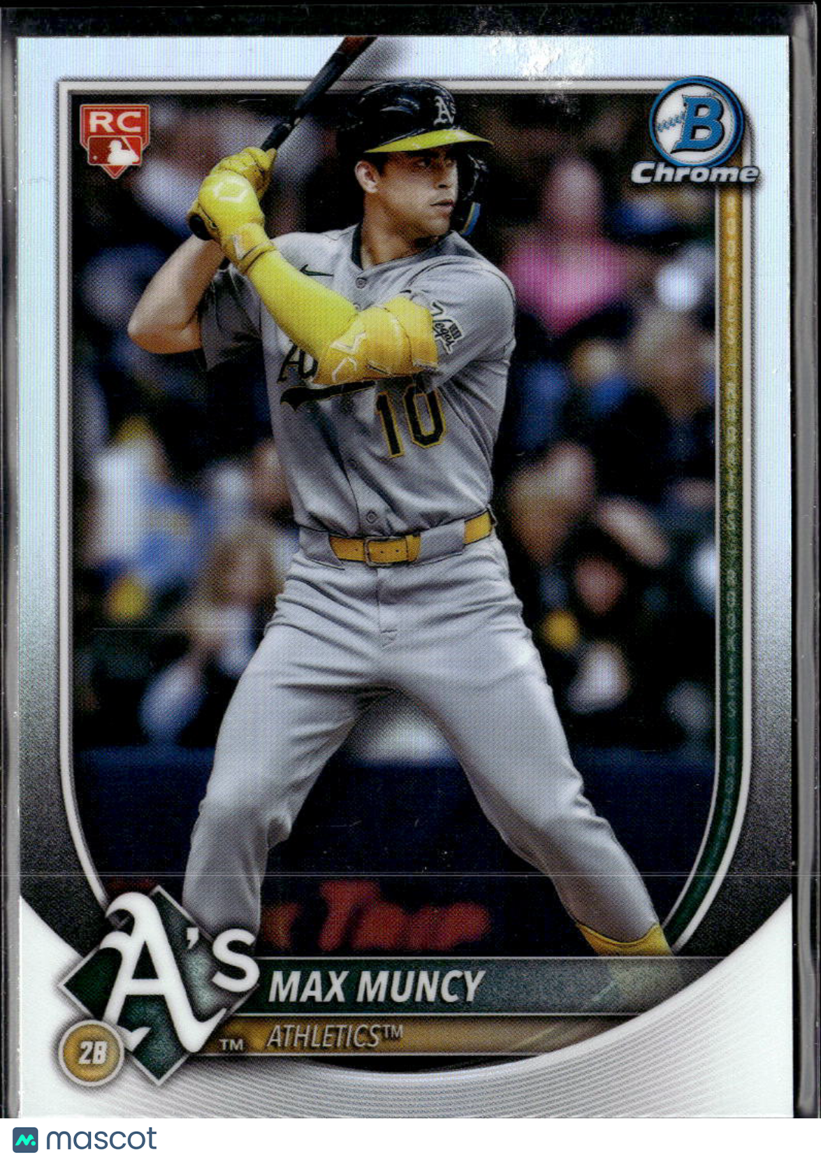 Max Muncy 2025 Bowman Chrome Red Rookie RC Oakland Athletics