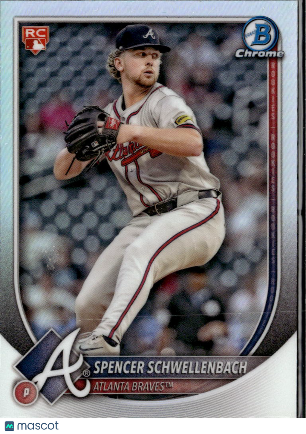 Spencer Schwellenbach 2025 Bowman Chrome Red Rookie RC Atlanta Braves