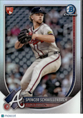 Spencer Schwellenbach 2025 Bowman Chrome Red Rookie RC Atlanta Braves