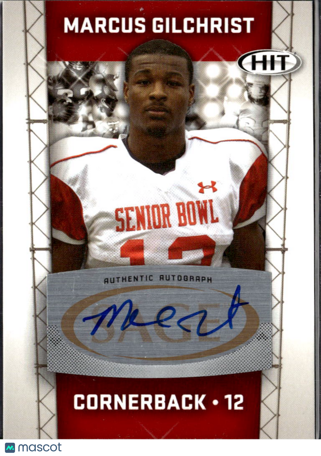 Marcus Gilchrist 2011 SAGE HIT Autographs Auto RC New York Jets