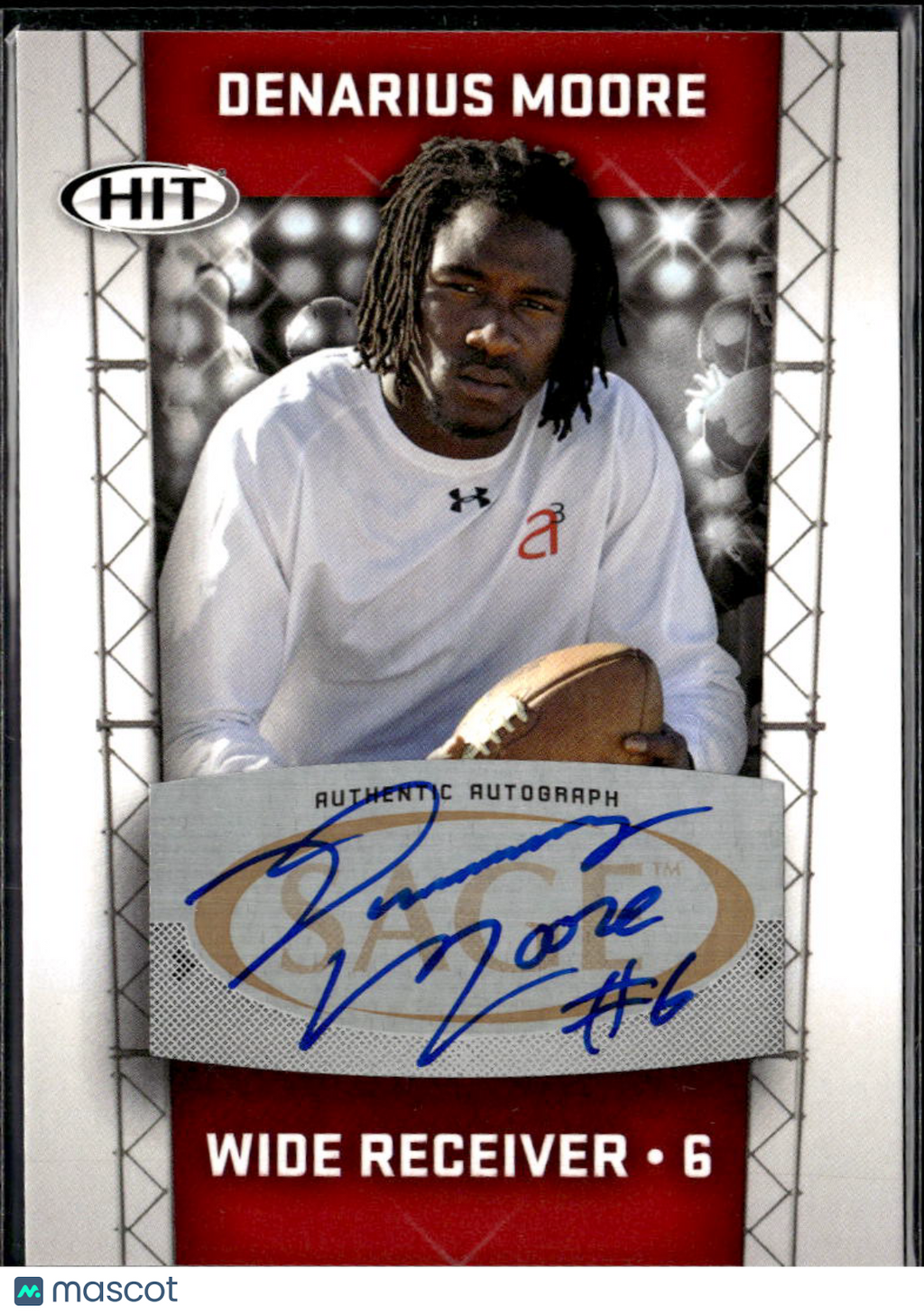 Denarius Moore 2011 SAGE HIT Auto Autograph Rookie RC