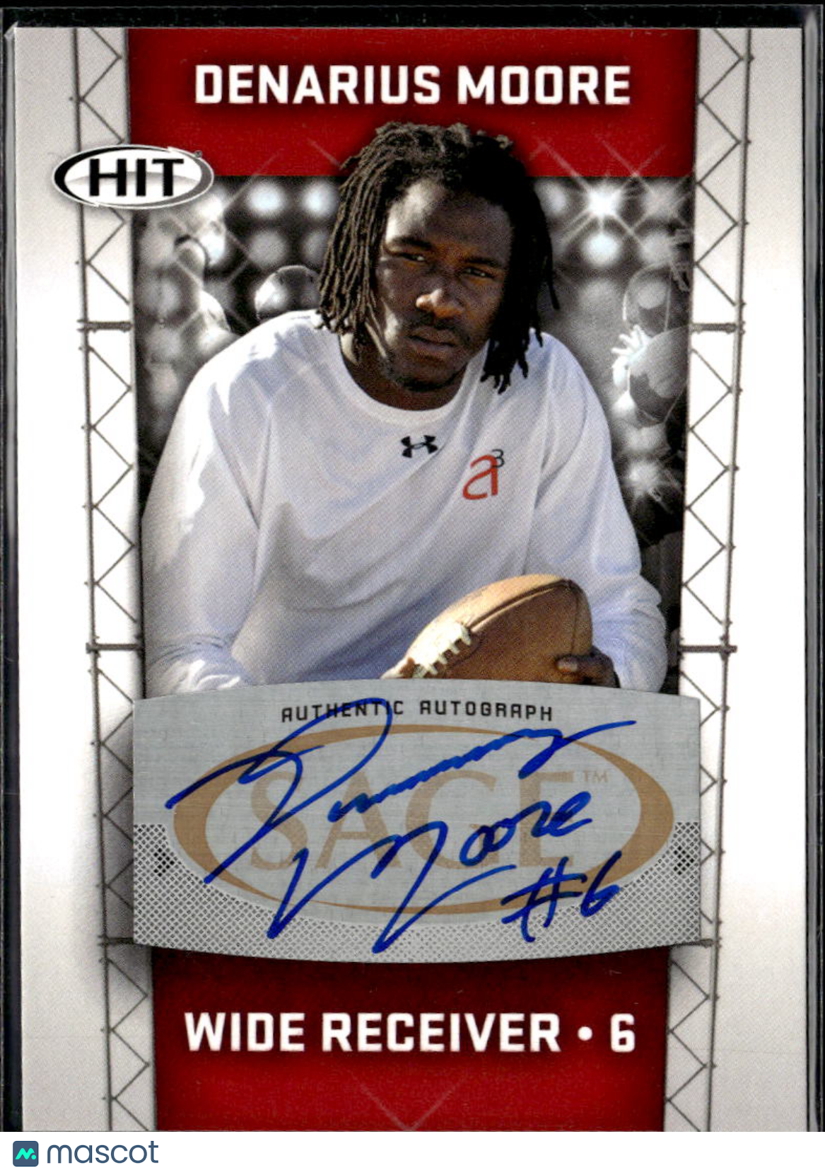 Denarius Moore 2011 SAGE HIT Auto Autograph Rookie RC