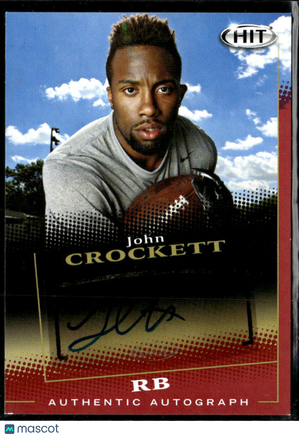 John Crockett 2015 SAGE HIT Auto Autograph North Dakota State Bison