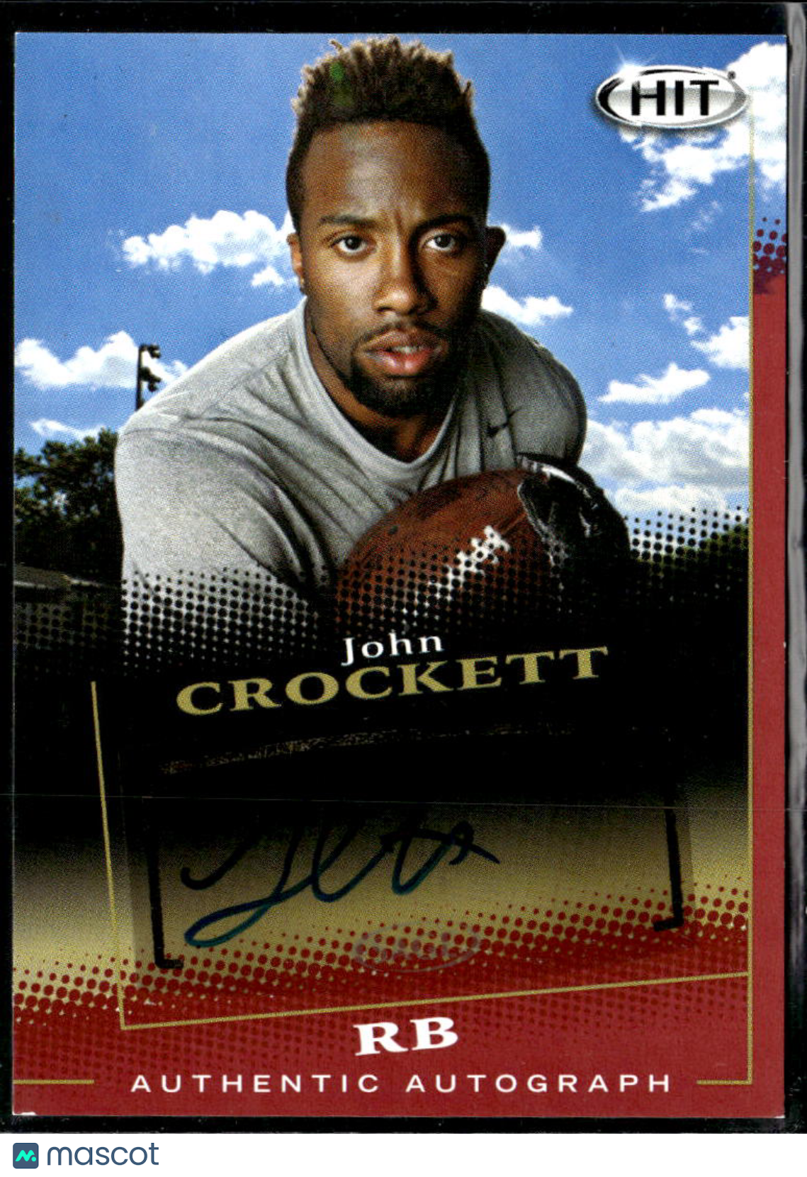 John Crockett 2015 SAGE HIT Auto Autograph North Dakota State Bison