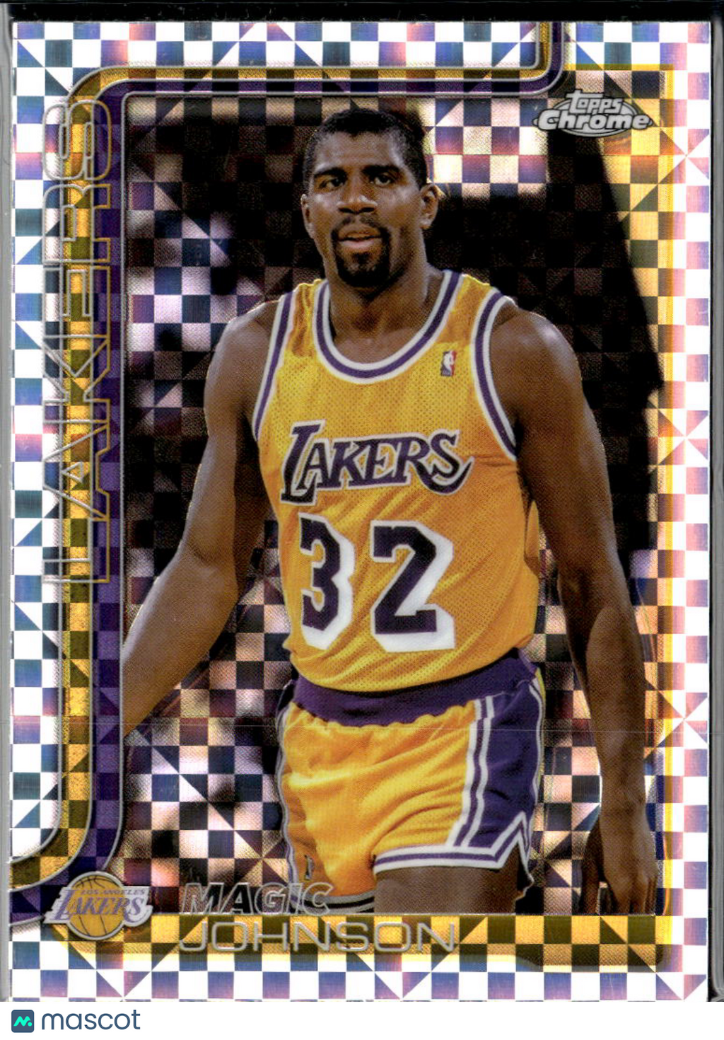 Magic Johnson 2025 Topps Chrome X-Fractor Los Angeles Lakers
