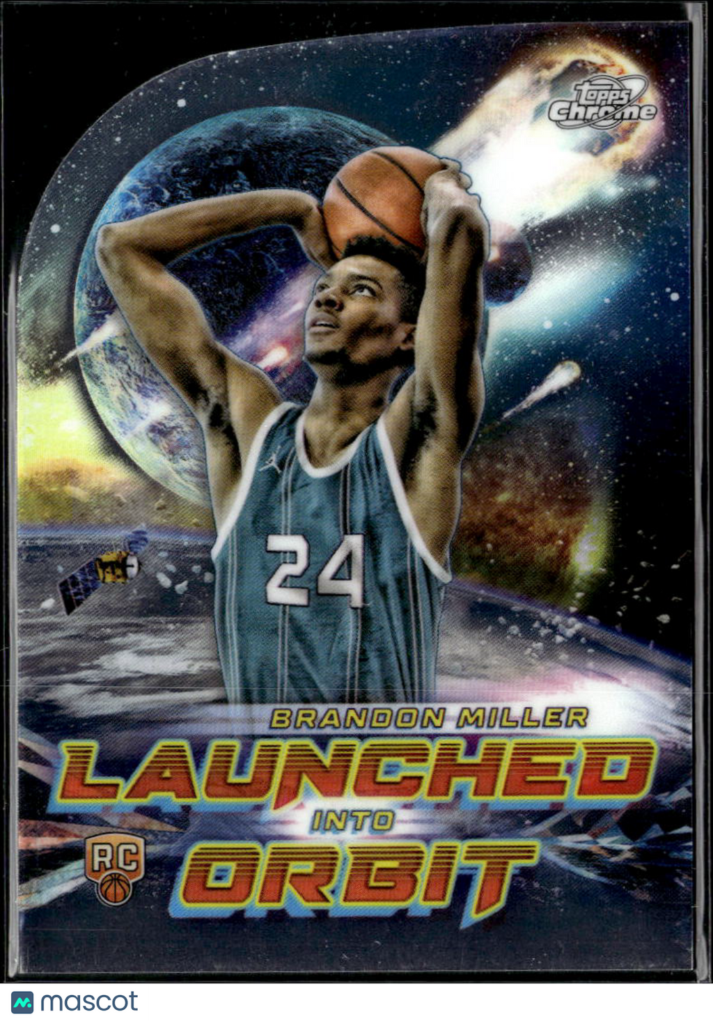 Brandon Miller 2023-24 Topps Chrome Launched Into Orbit Rookie RC Hornets