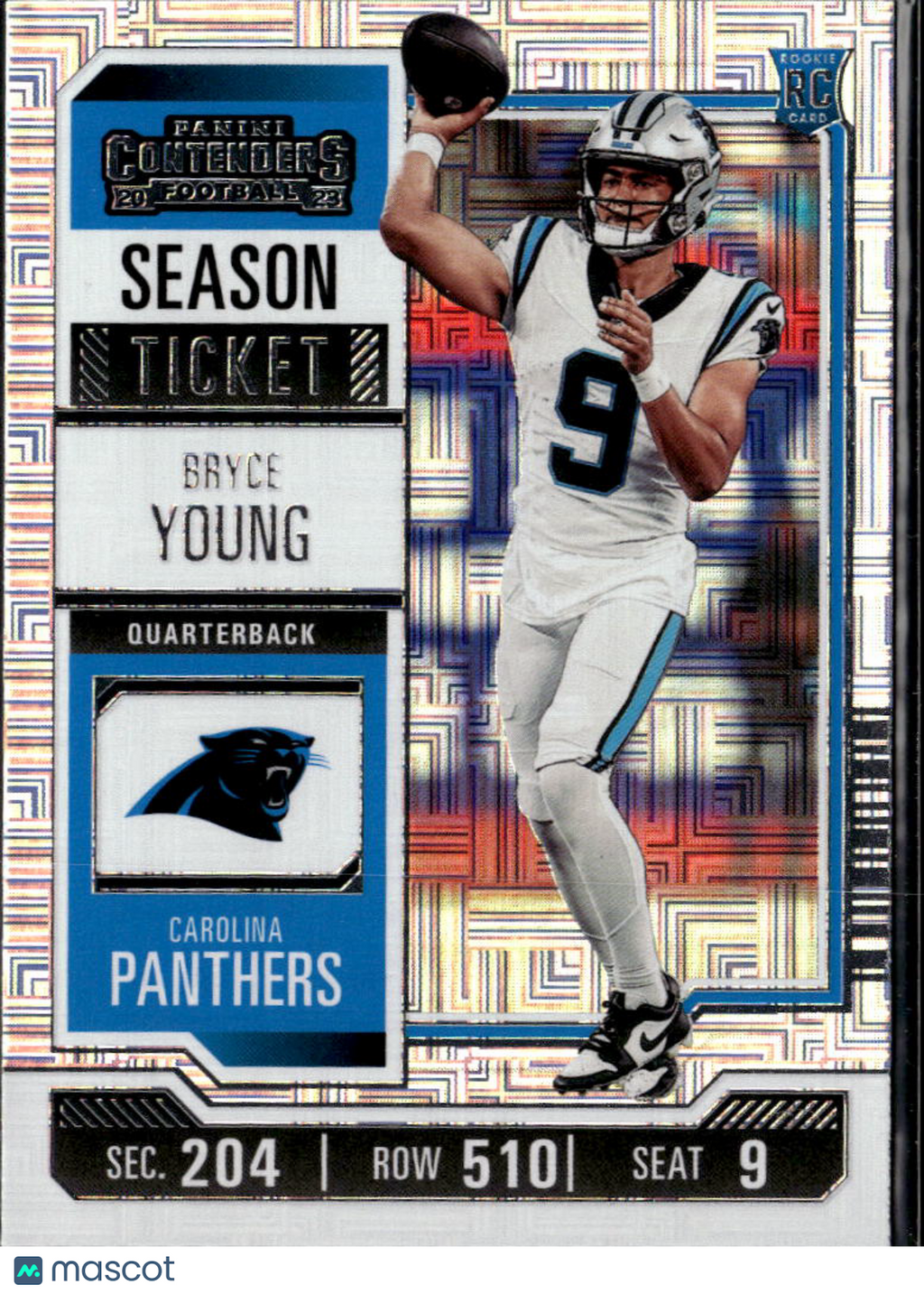 Bryce Young 2023 Contenders Holo Rookie RC Carolina Panthers