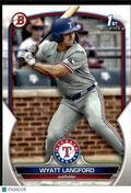 Wyatt Langford 2023 Bowman 1st Rookie RC Texas Rangers