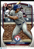 Wyatt Langford 2023 Bowman 1st Rookie RC Texas Rangers