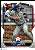 Wyatt Langford 2023 Bowman 1st Rookie RC Texas Rangers