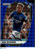Omari Hutchinson 2025 Panini Prizm Premier League RC Blue Ipswich Town FC