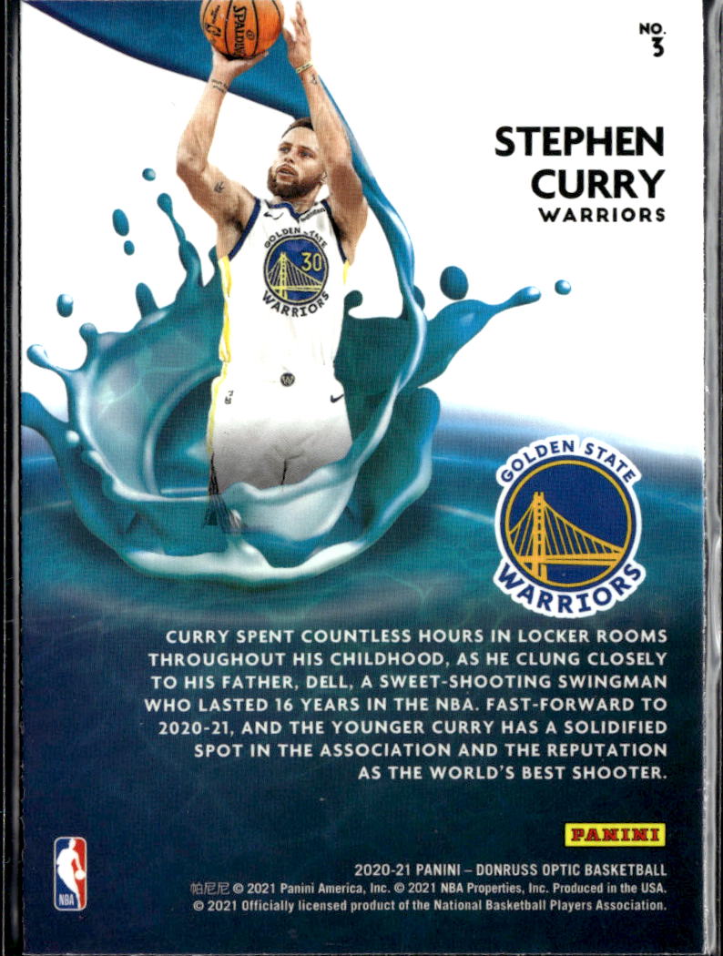 Stephen Curry 2021 Optic Splash! Golden State Warriors
