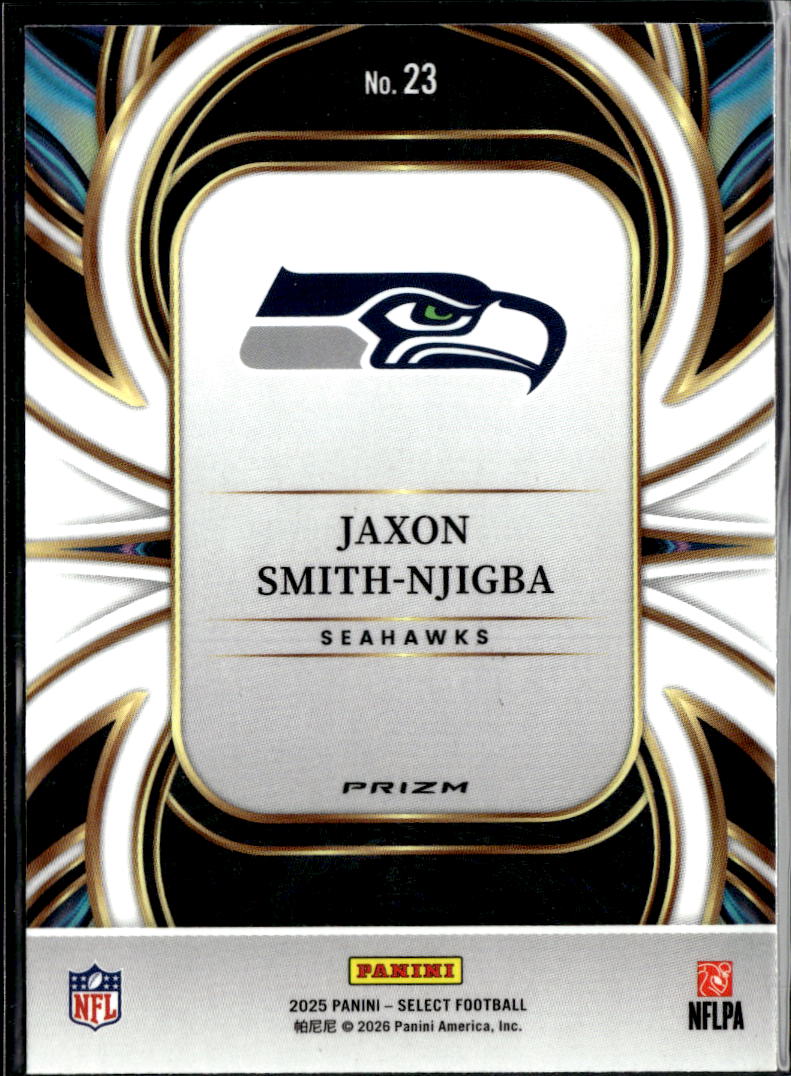 Jaxon Smith-Njigba 2025 Select On Target Silver Prizm Seattle Seahawks