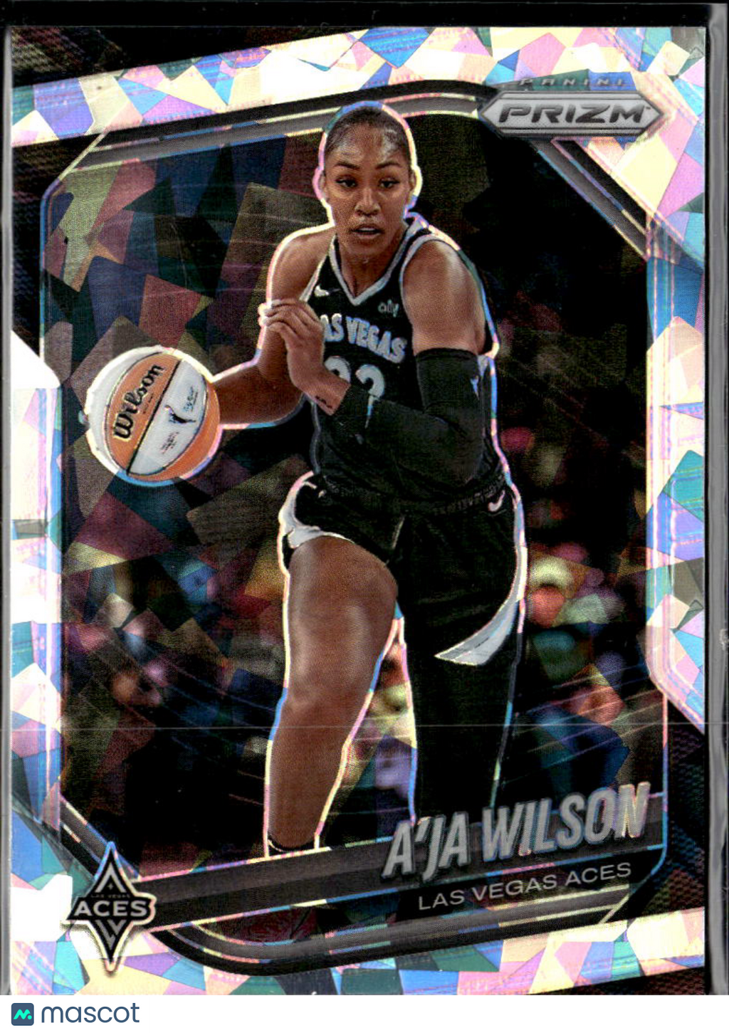 A'ja Wilson 2025 Panini Prizm WNBA Ice Prizm Las Vegas Aces