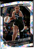 A'ja Wilson 2025 Panini Prizm WNBA Ice Prizm Las Vegas Aces