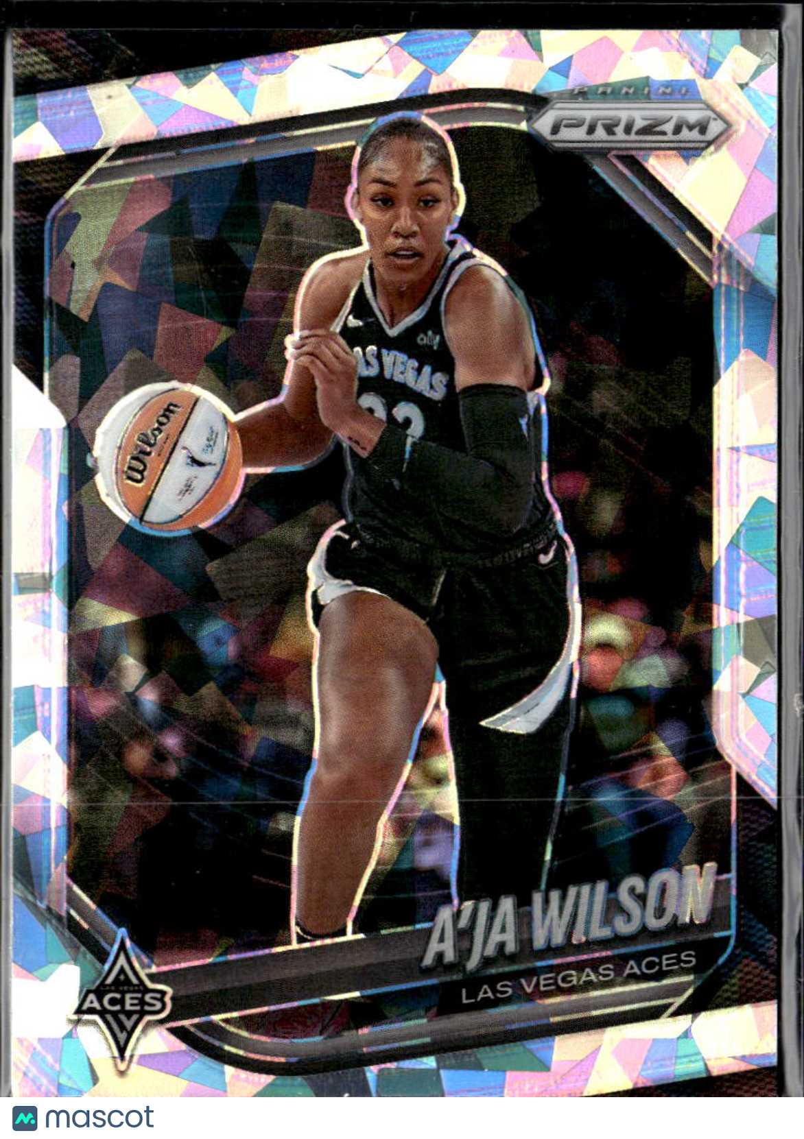A'ja Wilson 2025 Panini Prizm WNBA Ice Prizm Las Vegas Aces