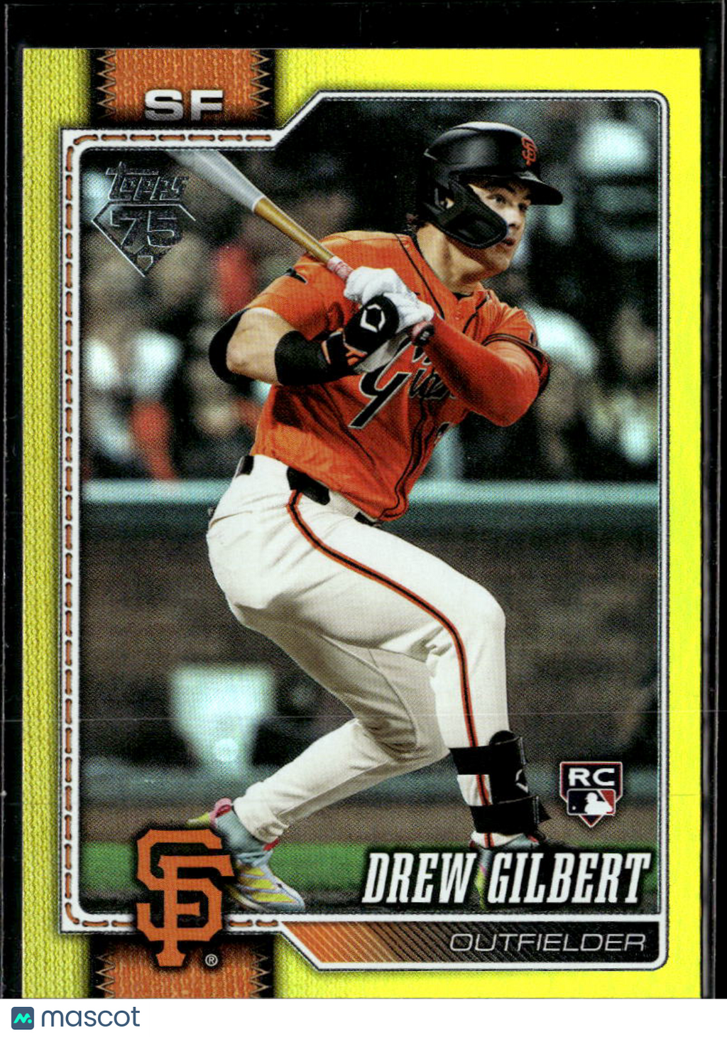 Drew Gilbert 2024 Topps RC Yellow /399 San Francisco Giants