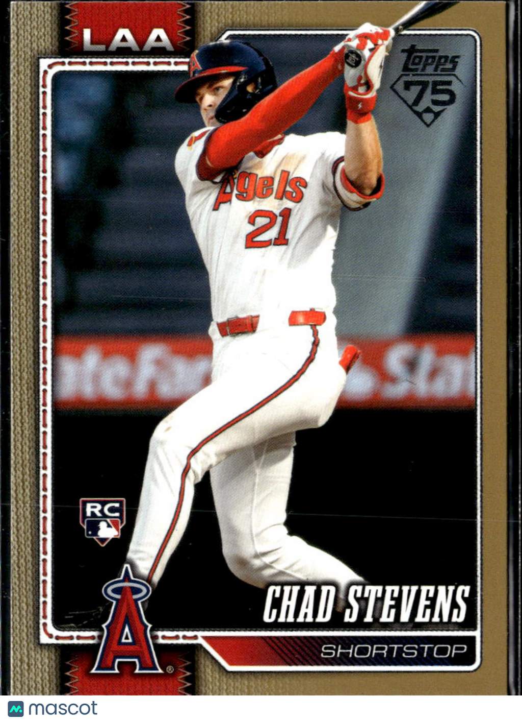 Chad Stevens 2026 Topps RC Gold /2026 Los Angeles Angels