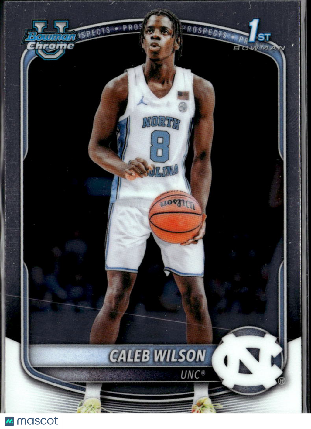 Caleb Wilson 2025 Bowman Chrome 1st Rookie RC North Carolina Tar Heels