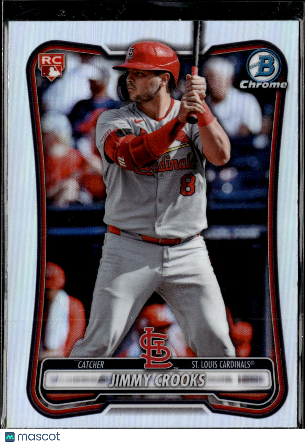 Jimmy Crooks 2026 Bowman Chrome Red Rookie RC St. Louis Cardinals