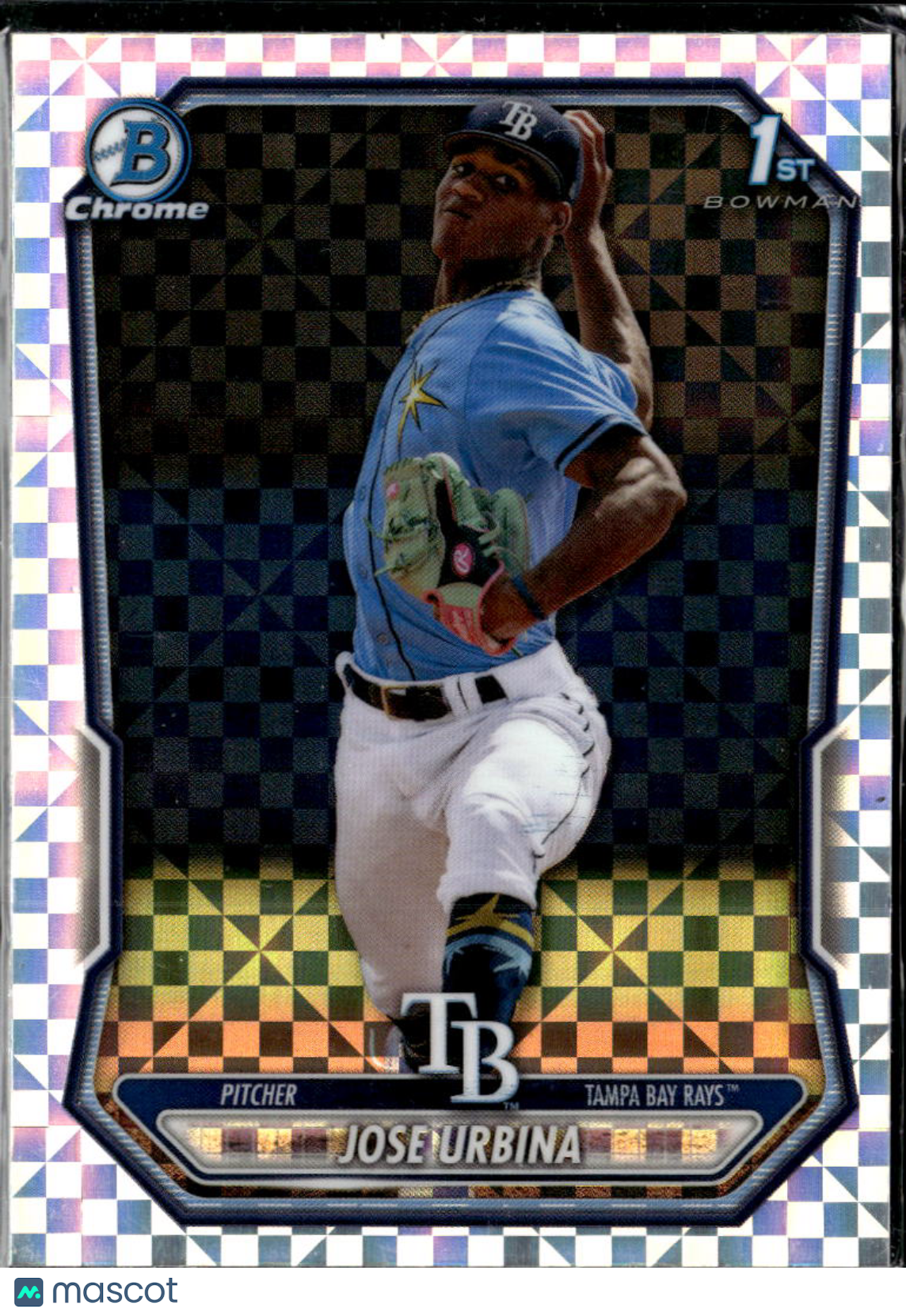 Jose Urbina 2026 Bowman Chrome Xfractor Refractor Tampa Bay Rays