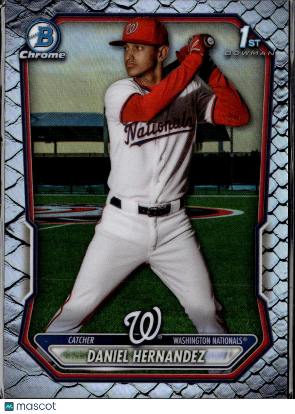 Daniel Hernandez 2026 Bowman Chrome Reptilian Refractor Washington Nationals