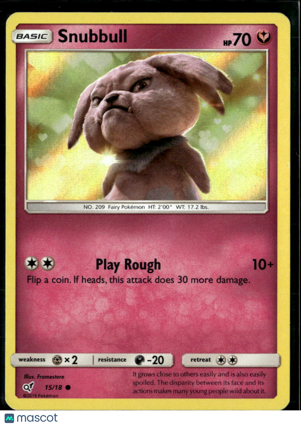 Snubbull 2019 Detective Pikachu Holo #15/18