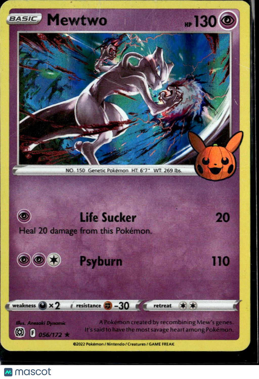 Mewtwo 2022 Brilliant Stars Holo Rare #56/172