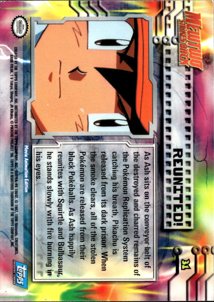 Reunited! Topps Mewtwo Strikes Back Holo #31