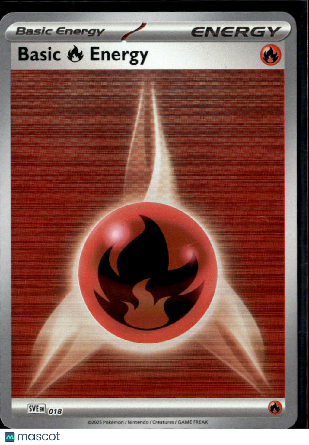 Basic Fire Energy Scarlet & Violet Basic Energies #SVE EN 018