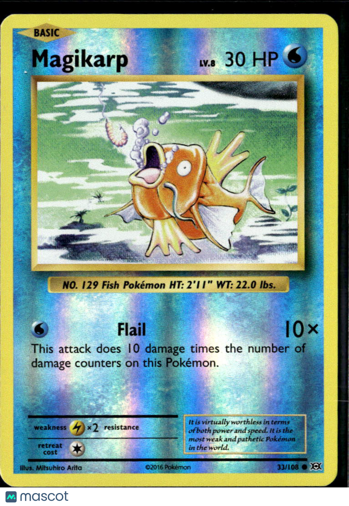 Magikarp 2016 Evolutions Reverse Holo #33/108