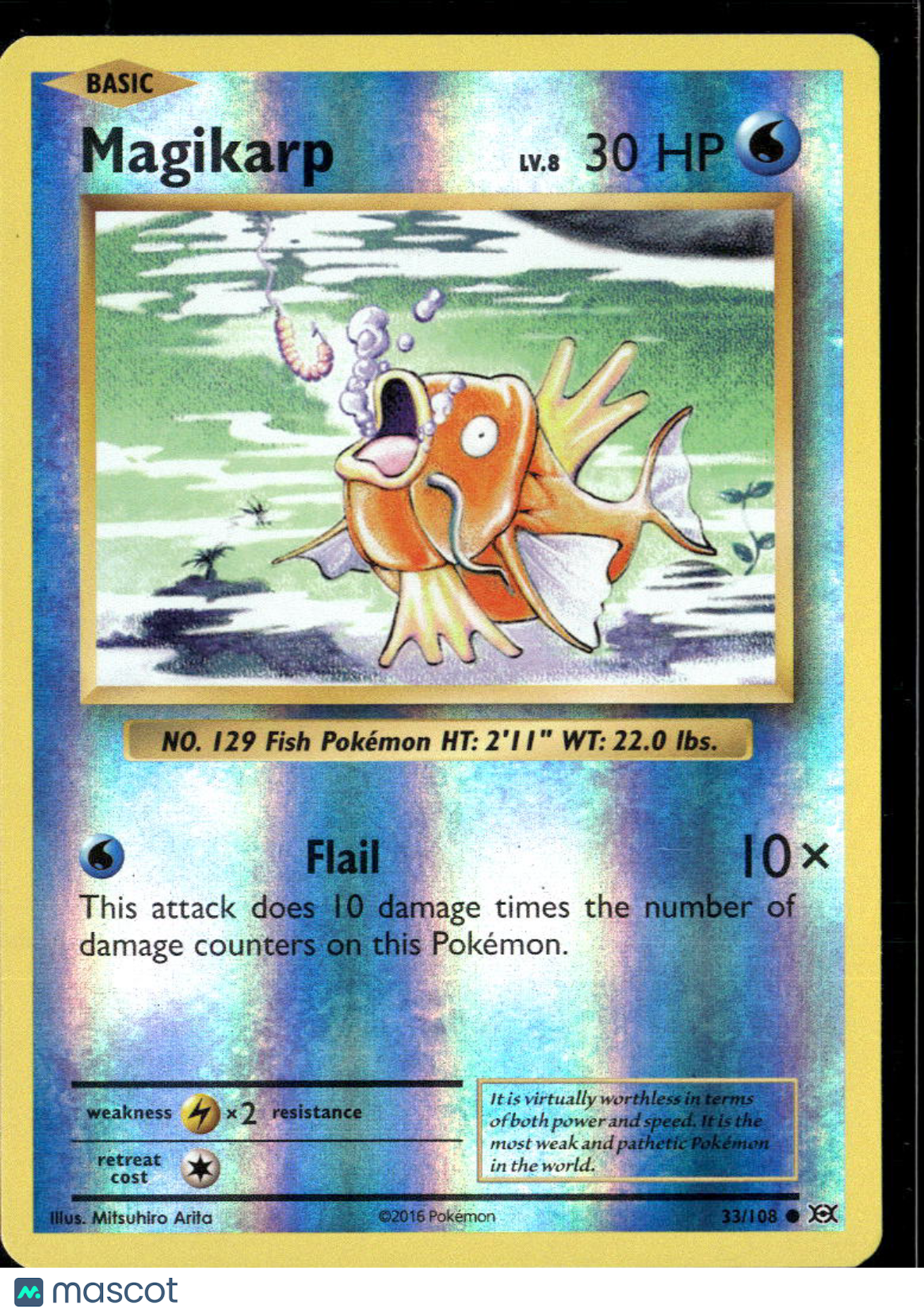 Magikarp 2016 Evolutions Reverse Holo #33/108