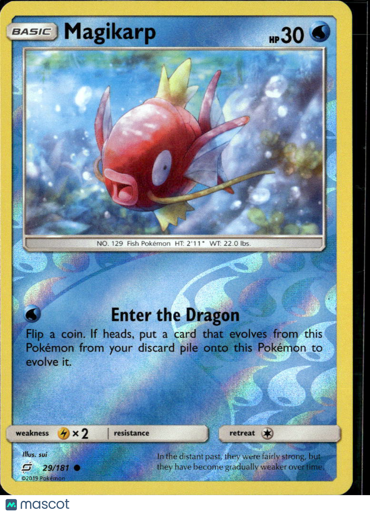 Magikarp 2019 Team Up Reverse Holo #29/181