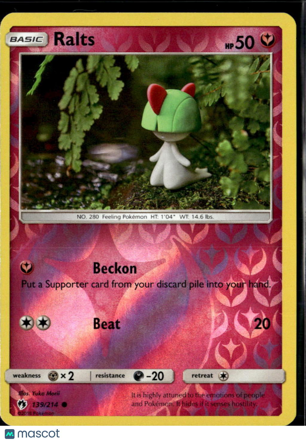 Ralts 2018 Lost Thunder Reverse Holo #139/214