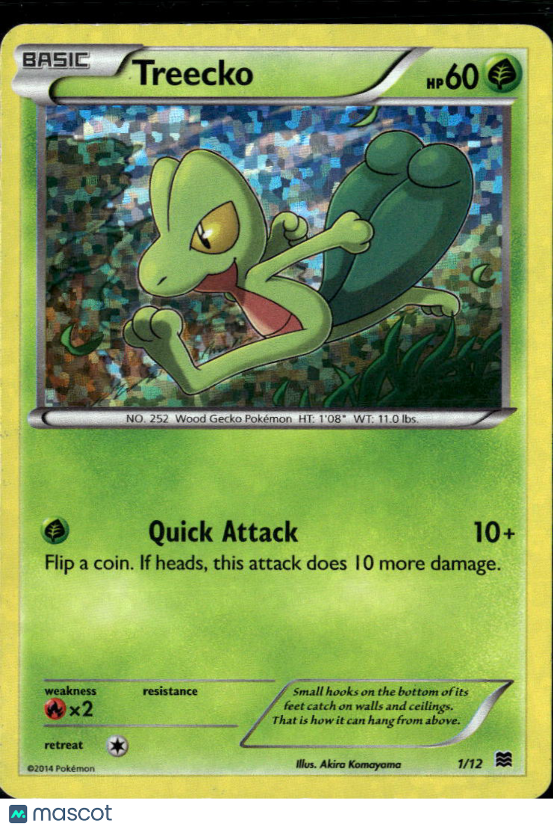 Treecko 2014 McDonald's Collection Holo #1/12