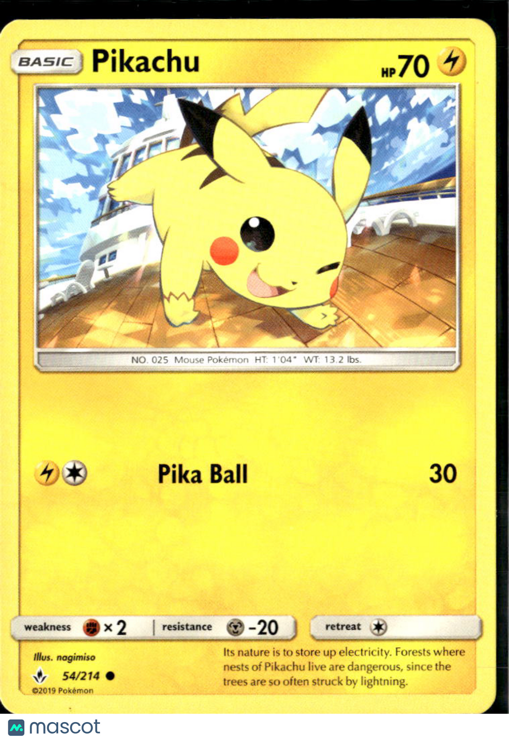 Pikachu 2019 Cosmic Eclipse #54/214