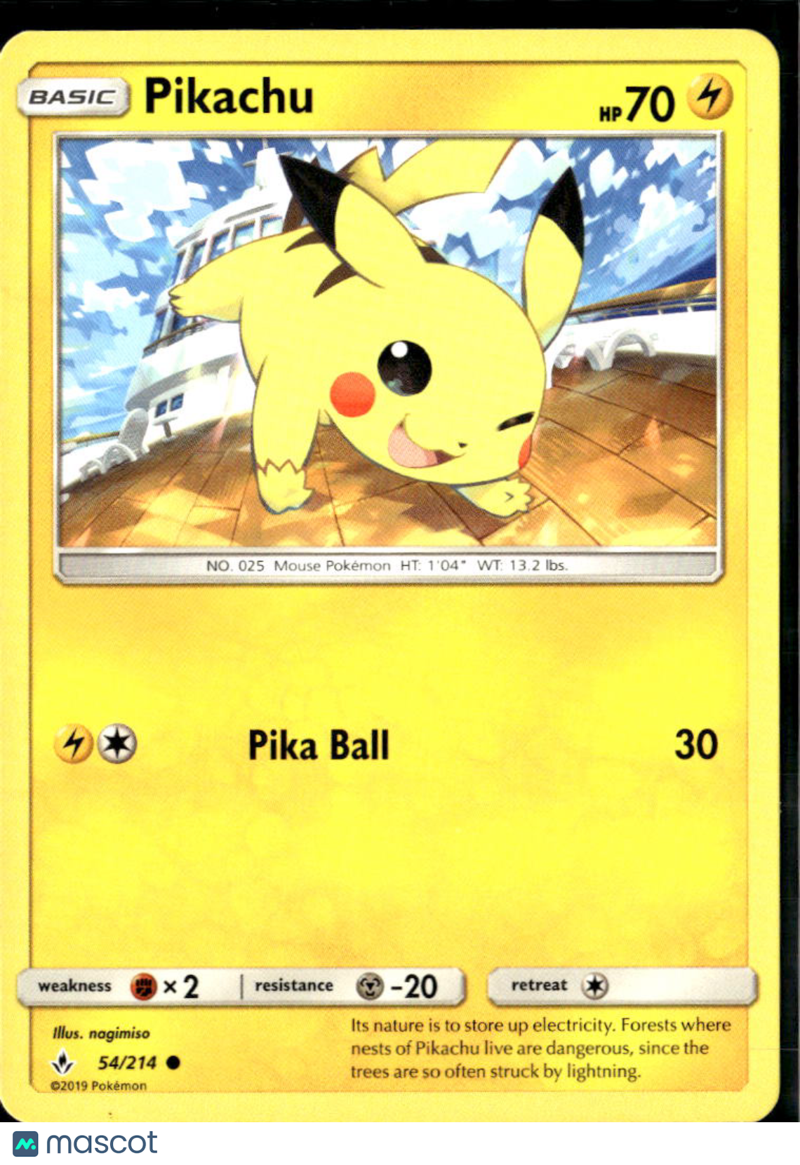 Pikachu 2019 Cosmic Eclipse #54/214