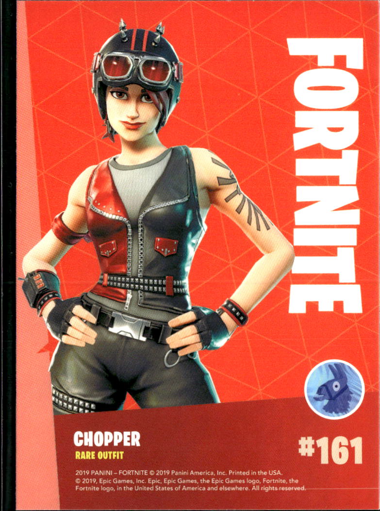 2019 Panini Fortnite Series 1 #161 Chopper rare outfit