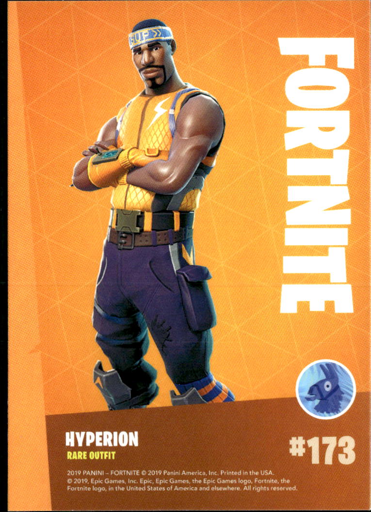 2019 Panini Fortnite #173 Hyperion rare outfit