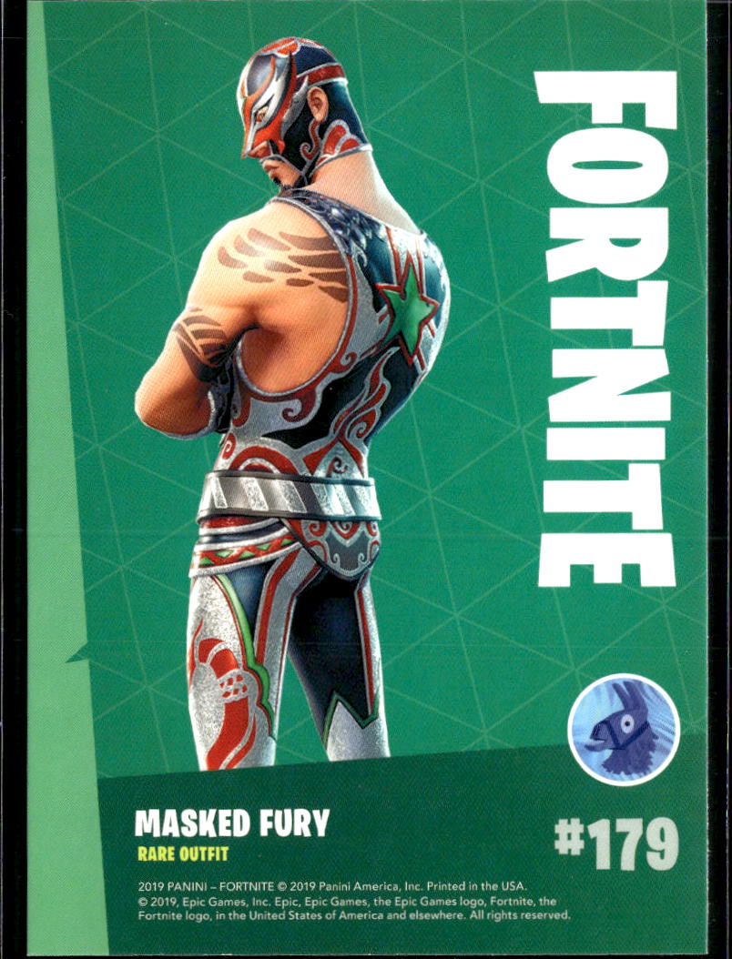 2019 Panini Fortnite #179 Masked fury rare outfit