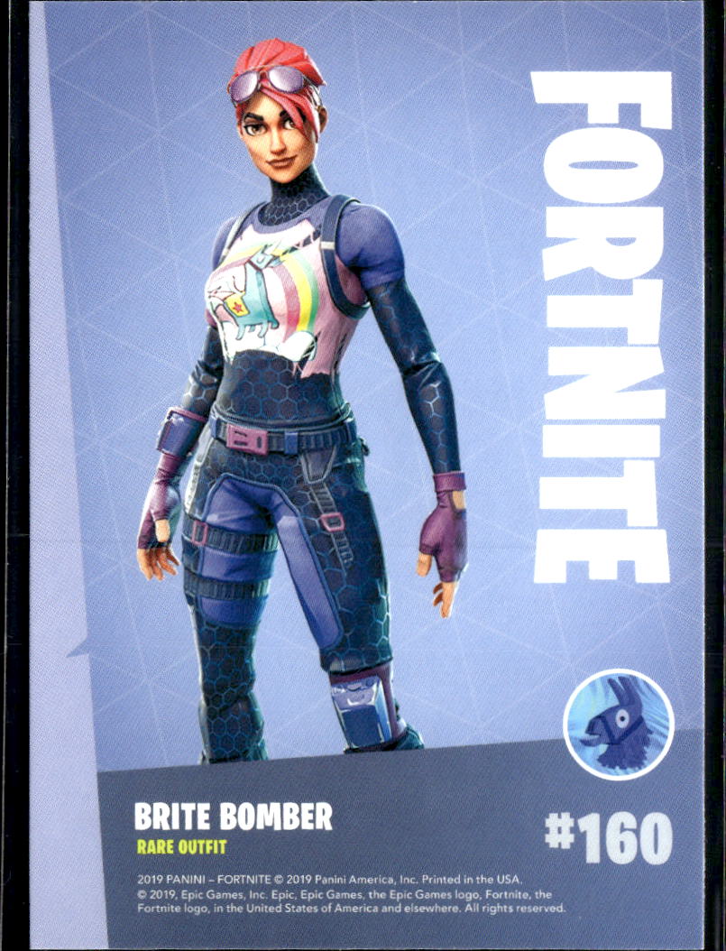 2019 Panini Fortnite #160 Brite Bomber rare outfit