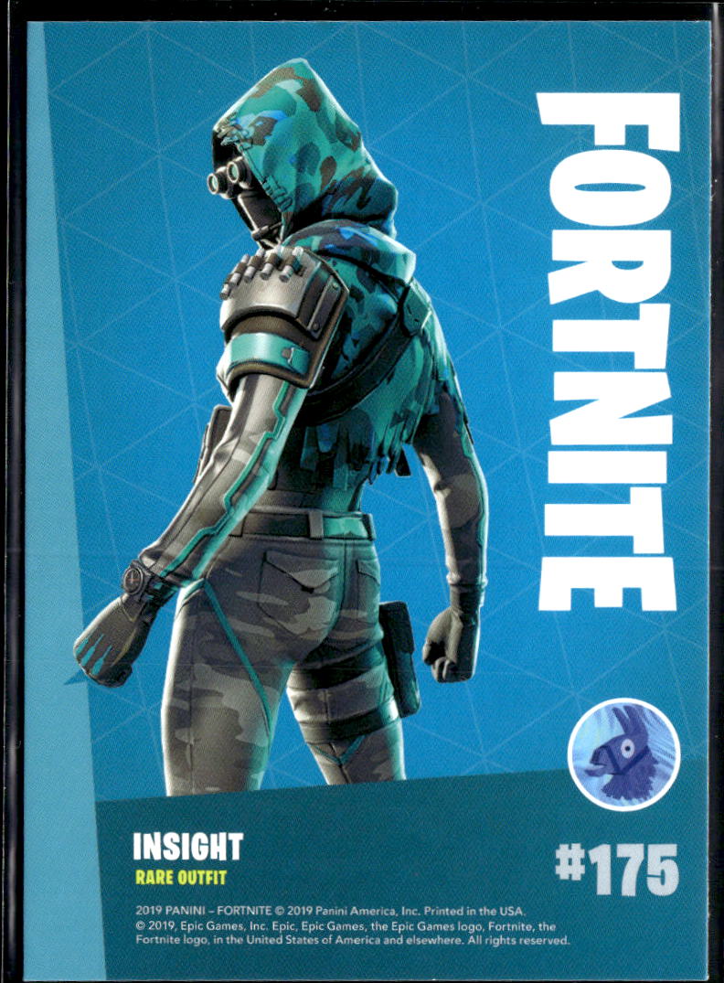 2019 Panini Fortnite #175 Insight rare outfit