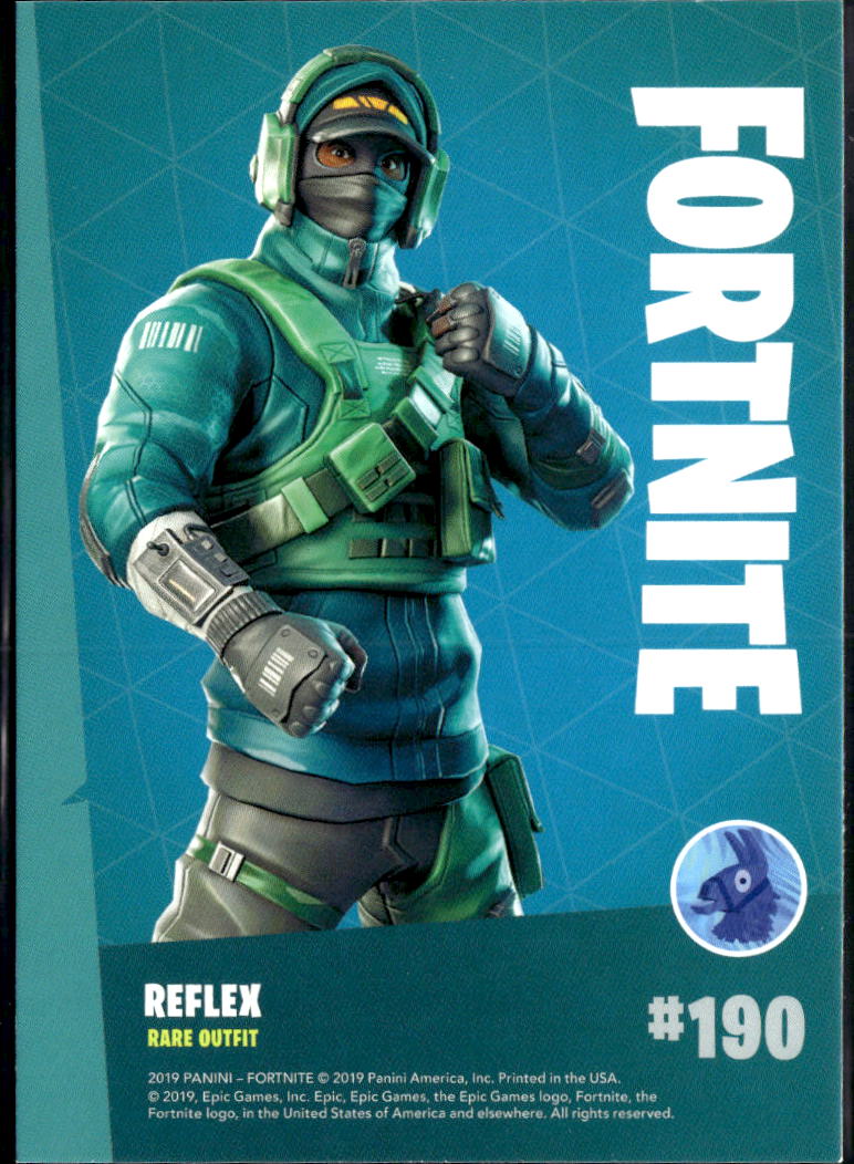 2019 Panini Fortnite #190 Reflex rare outfit