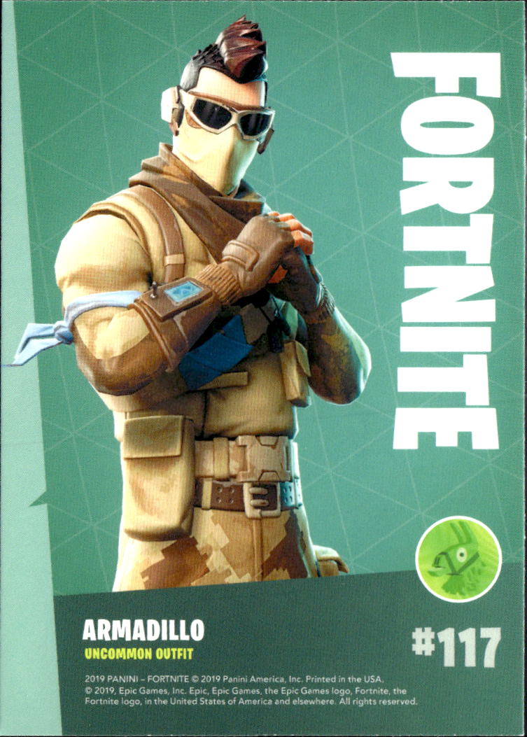 2019 Panini Fortnite Series 1 #117 Armmadillo uncommon outfit